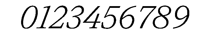 Paragraf LightItalic Font OTHER CHARS
