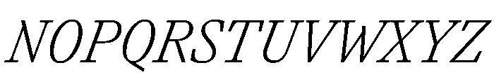Paragraf LightItalic Font UPPERCASE