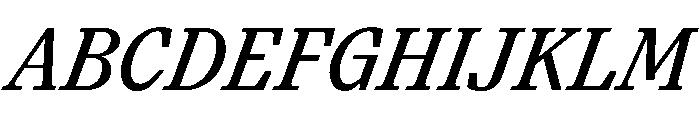 Paragraf MediumItalic Font UPPERCASE