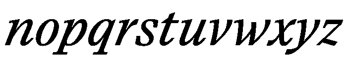Paragraf MediumItalic Font LOWERCASE