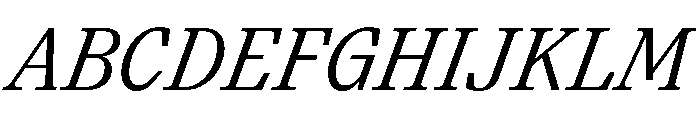 Paragraf RegularItalic Font UPPERCASE