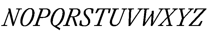 Paragraf RegularItalic Font UPPERCASE