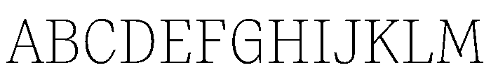 Paragraf Thin Font UPPERCASE