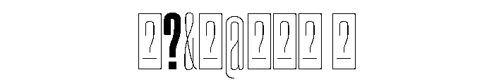 ParaisoTrial Bold Font OTHER CHARS
