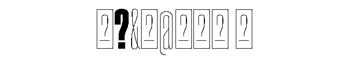 ParaisoTrial Heavy Font OTHER CHARS