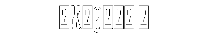 ParaisoTrial Thin Font OTHER CHARS