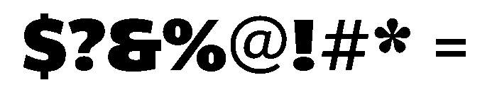 ParcloSans Black Font OTHER CHARS