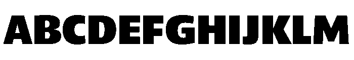 ParcloSans Black Font UPPERCASE