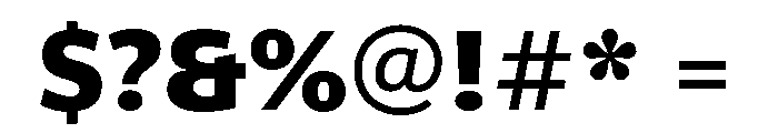 ParcloSans Bold Font OTHER CHARS