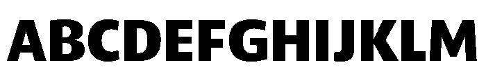 ParcloSans Bold Font UPPERCASE