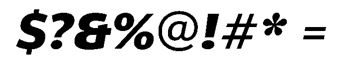ParcloSans BoldItalic Font OTHER CHARS