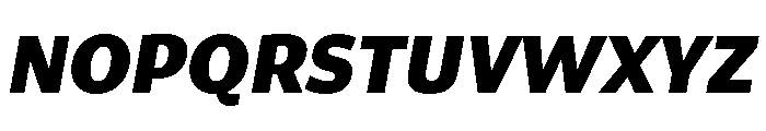 ParcloSans BoldItalic Font UPPERCASE