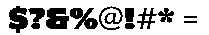 ParcloSans ExtraBlack Font OTHER CHARS