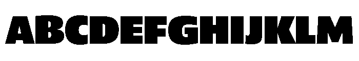 ParcloSans ExtraBlack Font UPPERCASE