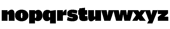 ParcloSans ExtraBlack Font LOWERCASE