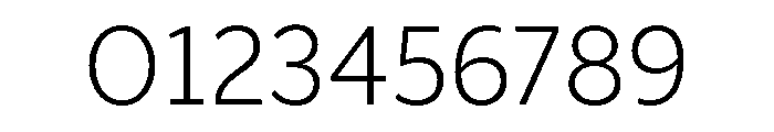 ParcloSans Light Font OTHER CHARS