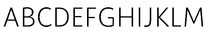 ParcloSans Light Font UPPERCASE