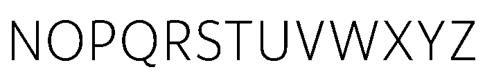 ParcloSans Light Font UPPERCASE