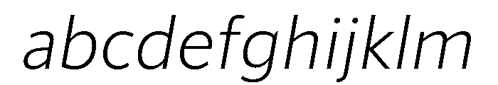 ParcloSans LightItalic FONT