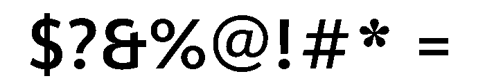 ParcloSans Medium Font OTHER CHARS