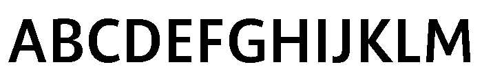 ParcloSans Medium Font UPPERCASE