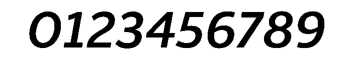 ParcloSans MediumItalic Font OTHER CHARS