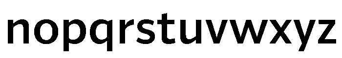 ParcloSans Medium Font LOWERCASE