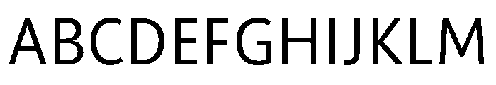 ParcloSans Regular Font UPPERCASE