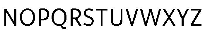 ParcloSans Regular Font UPPERCASE