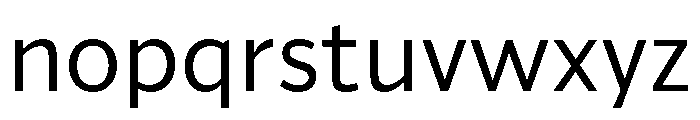 ParcloSans Regular Font LOWERCASE