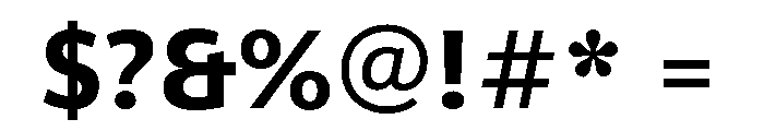 ParcloSans SemiBold Font OTHER CHARS