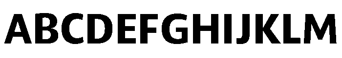 ParcloSans SemiBold Font UPPERCASE
