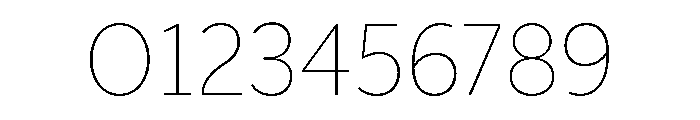ParcloSans Thin Font OTHER CHARS