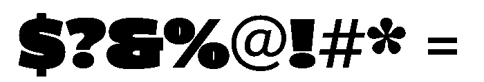 ParcloSans Ultra Font OTHER CHARS