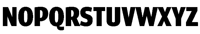 ParcloSansCondensed Black Font UPPERCASE