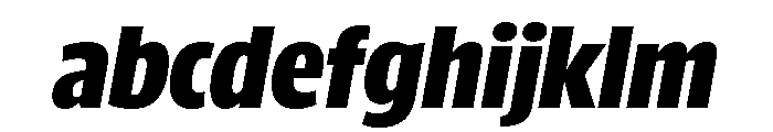 ParcloSansCondensed BlackItalic FONT