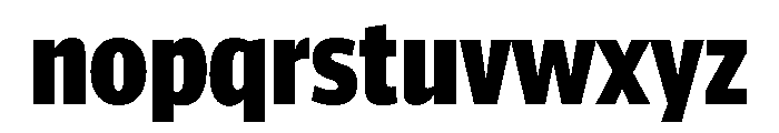 ParcloSansCondensed Black Font LOWERCASE