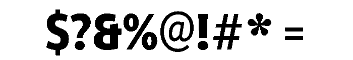ParcloSansCondensed Bold Font OTHER CHARS