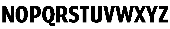 ParcloSansCondensed Bold Font UPPERCASE
