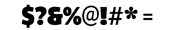 ParcloSansCondensed ExtraBlack Font OTHER CHARS
