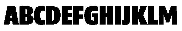 ParcloSansCondensed ExtraBlack Font UPPERCASE
