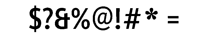 ParcloSansCondensed Medium Font OTHER CHARS