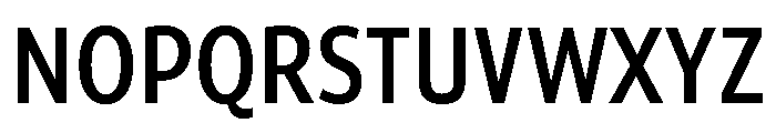 ParcloSansCondensed Medium Font UPPERCASE