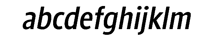 ParcloSansCondensed MediumItalic FONT