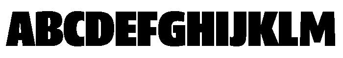 ParcloSansCondensed Ultra Font UPPERCASE