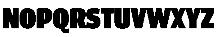 ParcloSansCondensed Ultra Font UPPERCASE