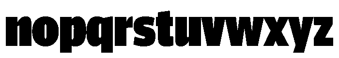 ParcloSansCondensed Ultra Font LOWERCASE