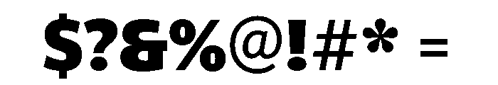 ParcloSansNarrow Black Font OTHER CHARS
