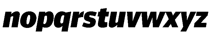 ParcloSansNarrow BlackItalic Font LOWERCASE