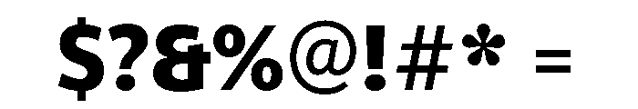 ParcloSansNarrow Bold Font OTHER CHARS